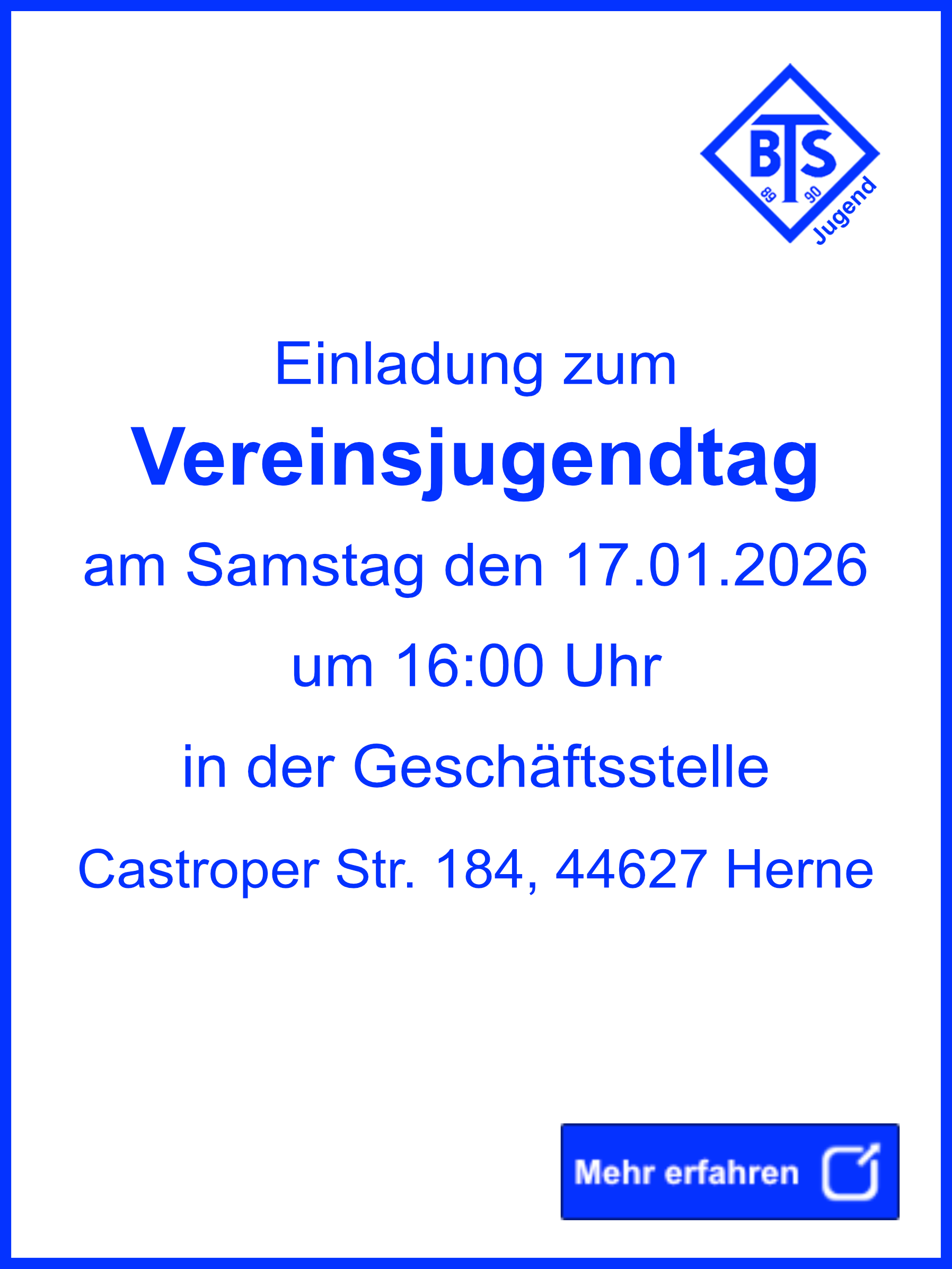 Vereinsjugendtag Vereinsjugendtag