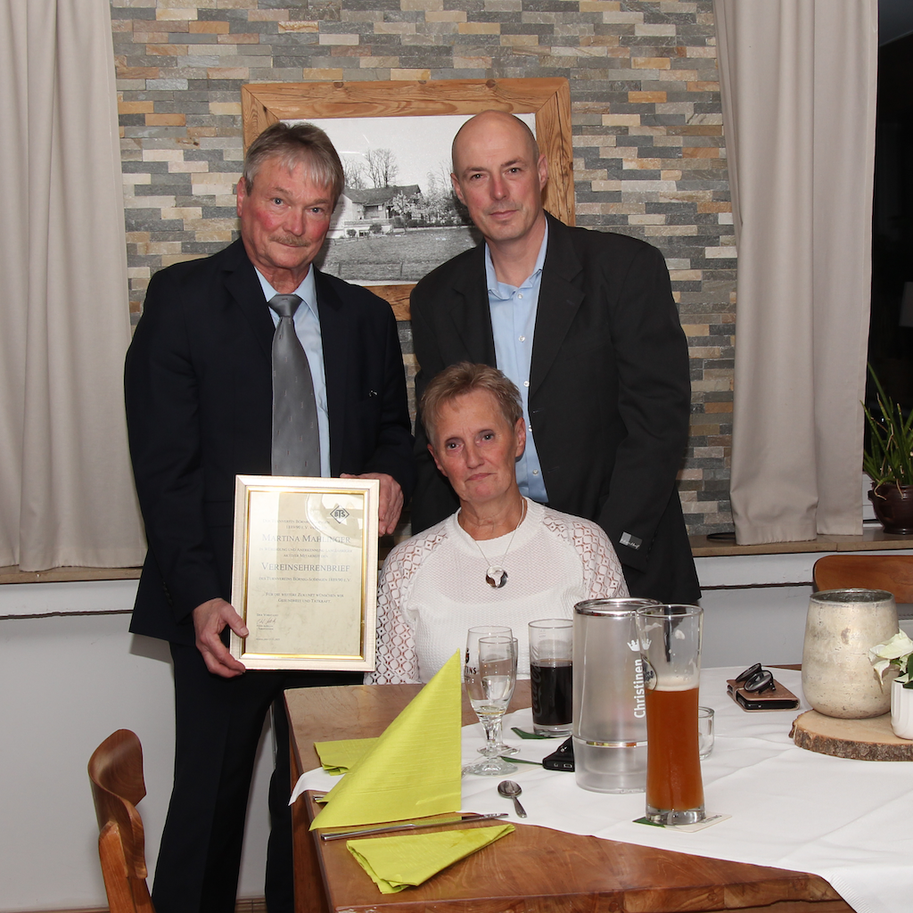 Vereinsehrenbbrief Vereinsehrenbbrief